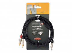 Kbel STAGG mini JACK stereo/2xRCA 3m