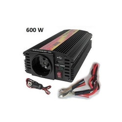 Mni napt Carspa CAR600U-122 12V/230V+USB 600W, modifikovan sinus