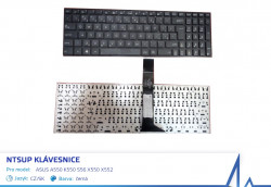 NTSUP Klvesnice pro Asus A550 K550 S56 X550 X552 ern CZ/SK