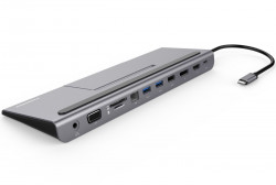 PremiumCord USB-C MST dock se stojanem na telefon