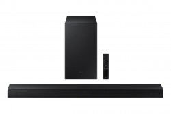 Soundbar SAMSUNG, 2.1 ch, 410 W, bezdrtov subwoofer, HDMI, Bluetooth, Dolby Digital 2.0ch, ierna
