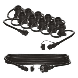 Spojovacia sveteln reaz na 10 iaroviek E27 START SET, 7,35 m, vonkajia aj vntorn