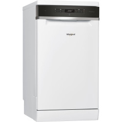 Umvaka riadu WHIRLPOOL, 10 sprav, rka 45 cm, en. trieda E, 6. Zmysel, PowerClean, biela