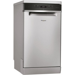 Umvaka riadu WHIRLPOOL, 10 sprav, rka 45 cm, en. trieda E, 6. Zmysel, PowerClean, nerez