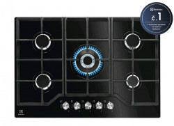 Varn doska ELECTROLUX, plynov, 5 horkov, rka 70 cm, ierna
