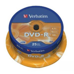 Verbatim DVD-R 16x cake25