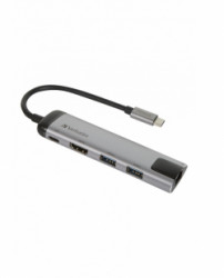 Verbatim USB-C dock,2x USB-A, HDMI, gigabitov ethernet