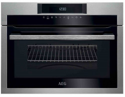 Vstavan rra AEG, 46 l, rka 60 cm, mikrovlny, gril, ventiltor, ierna/nerez