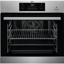 Vstavan rra AEG, 74 l, displej, gril, ventiltor, para, nerez