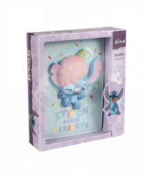 Zpisnk B6 s 3D postavikou Dessert Stitch Pastel