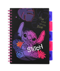 Zpisnk pirlov B5 so zlokami Stitch Black