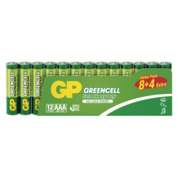 Zinko-chloridov batria GP Greencell R03 (AAA), 12 ks 12ks