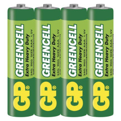 Zinko-chloridov batria GP Greencell R03 (AAA), 4 ks 4ks